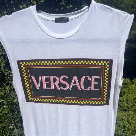 versace tank dress|farfetch Versace vest.